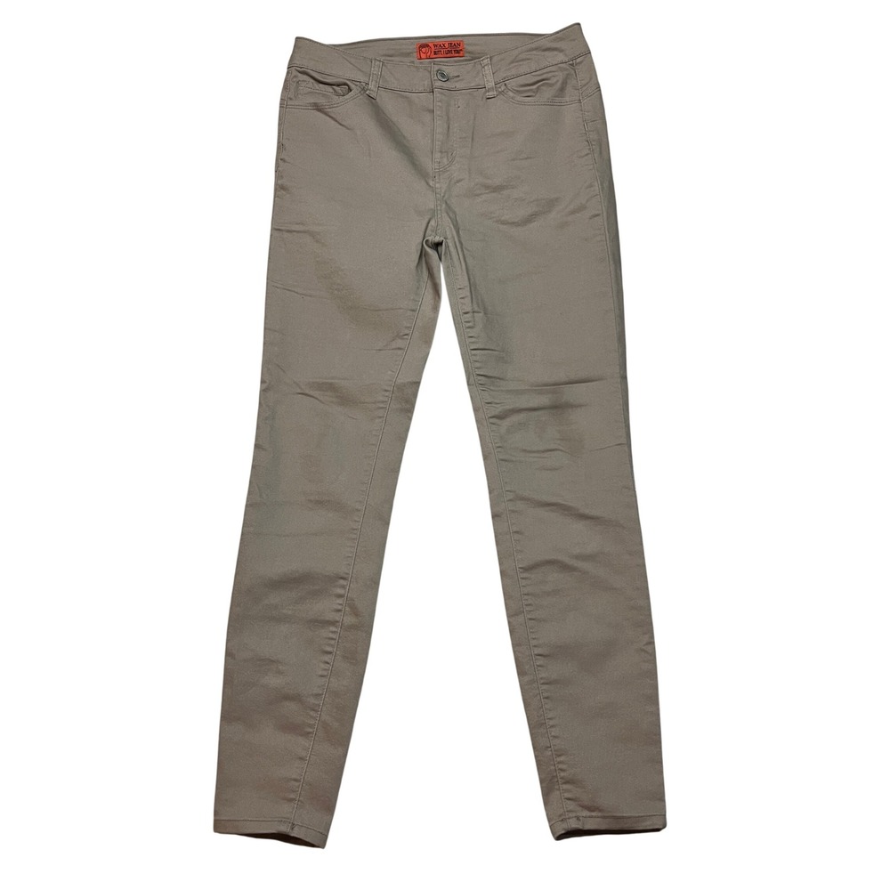 Wax Jean Pants Womens 9/29 Khaki Butt I Love You 90168 Skinny Stretch Twill